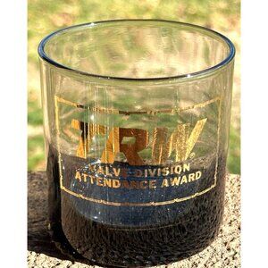 TRW Valve Division Attendance Award  Collectibles Smoke Glass Hobnob 6 oz- 4 ea